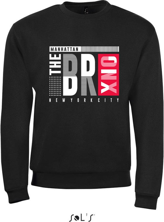 Sweatshirt 359-24 The Bronx Zwart - 4xL