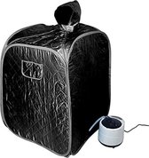 Sauna mobile - Sauna portable - Tente Sauna - 80x80x100cm - Zwart