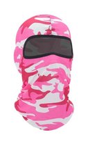 Skimasker - Bivakmuts - Heren & Dames - Wintersport muts - Roze camouflage