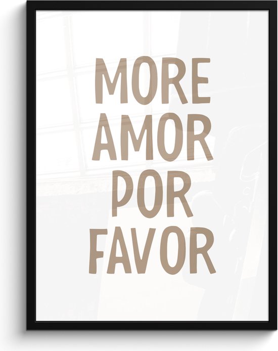 Cadre photo avec poster 60x80 cm - Citation amor - Photo en cadre - Décoration murale texte amour - Mur texte chambre - Cadres en bois porte photo - Posters en cadres citations - Cadre à langer - Cadres photo - Cadre photo - Tableau texte amitié