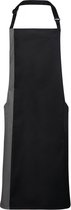 Schort/Tuniek/Werkblouse Unisex One Size Premier Black / Dark Grey 65% Polyester, 35% Katoen