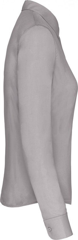 Chemisier Femme S Kariban Manche longue Argent 65% Polyester, 35% Katoen