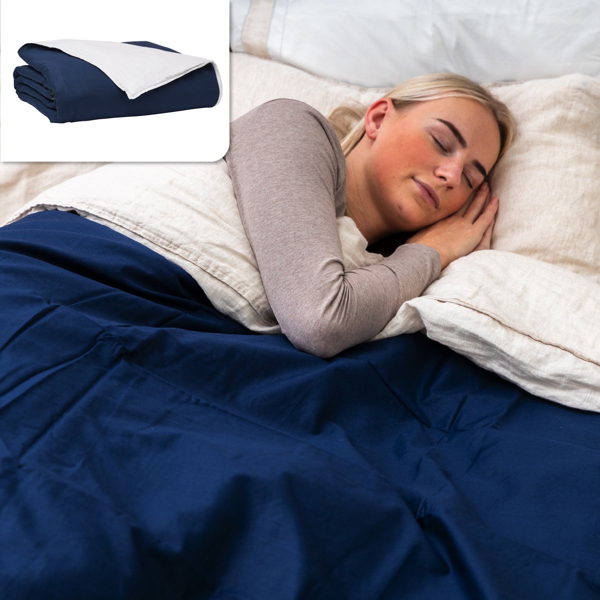 Yumeko All Seasons 4-seizoenen Solo Dekbed Van Biologisch Katoen Met Vulling Van Dons 7375090012 737509001200202