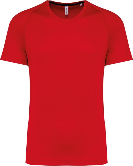 SportT-shirt Heren S Proact Ronde hals Korte mouw Red 100% Polyester