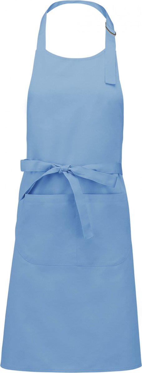 Schort/Tuniek/Werkblouse Unisex One Size Kariban Sky Blue 35% Katoen, 65% Polyester
