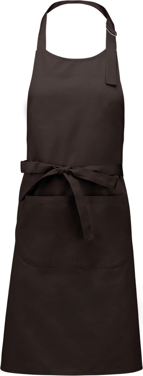 Kariban Schort van Polykatoen met zak K890 - Chocolate - One size