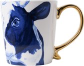 Heinen Delfts Blauw - Mug - Vache - Oreille Dorée