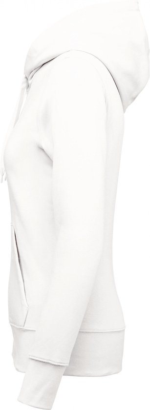 Sweatshirt Dames M Kariban Lange mouw White 85% Katoen, 15% Polyester