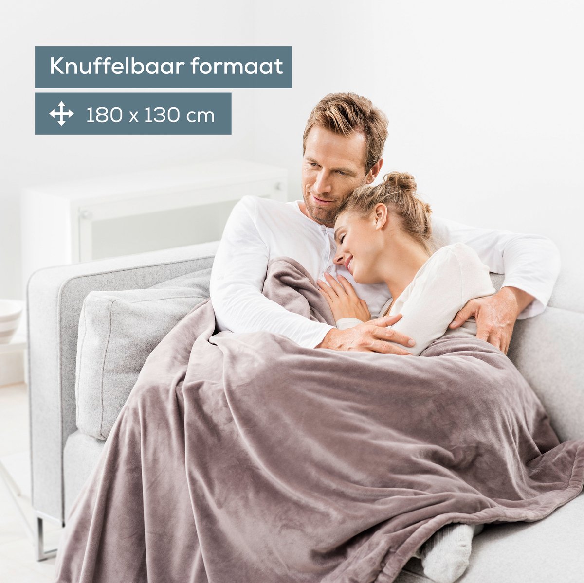 Beurer HD 75 Warmtedeken 180x130 cm Cosy Taupe 110W - afbeelding 2