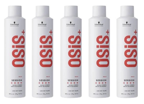5x Schwarzkopf Osis Session Laque 300ml