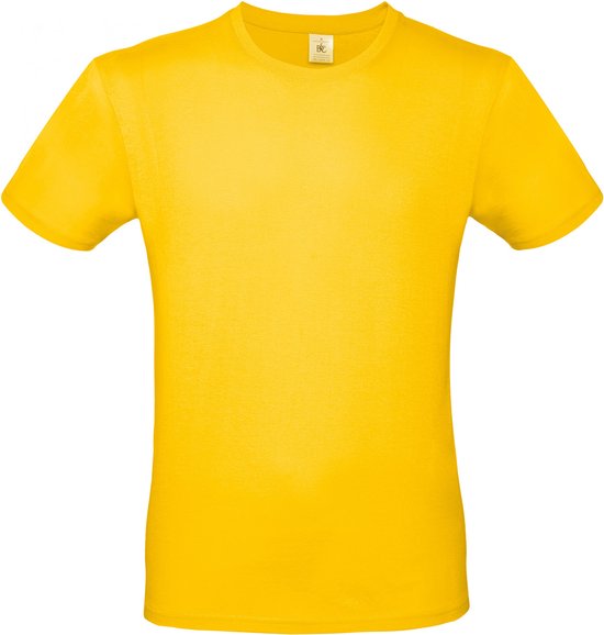 T-shirt Heren XXL B&C Ronde hals Korte mouw Gold 100% Katoen