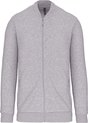 Pullover/Cardigan Heren XL Kariban Lange mouw Oxford Grey 80% Katoen, 20% Polyester
