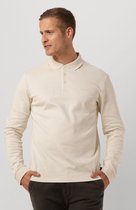 BOSS Pado regular fit polo manches longues - jersey - blanc - Taille: M