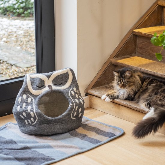 Dharma Dog Karma Cat Manden Grot Uil Grijs Ddkc12402 bol
