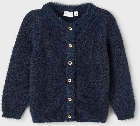 Name it Cardigan tricoté Fluffy Navy - NMFRINLY - Taille 98