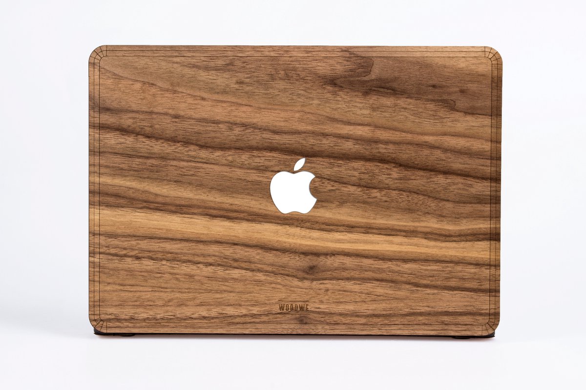 Woodwe - Laptopcover - MacBook Case - Apple PRO 15 inch - M2 Processor - Hardcase - Walnotenhout