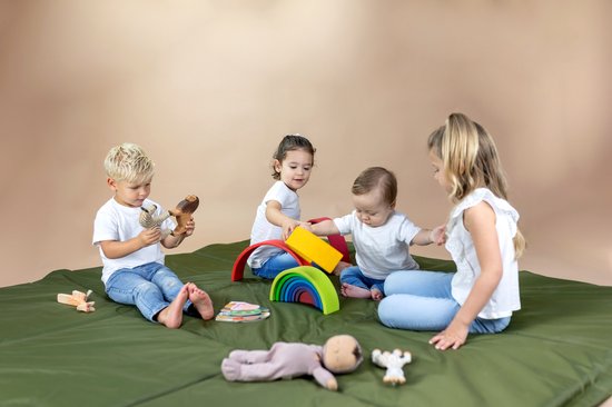 KidZ ImpulZ XL Tapis de jeu, Tapis de jeu - Bleu aqua - 200 * 200 cm