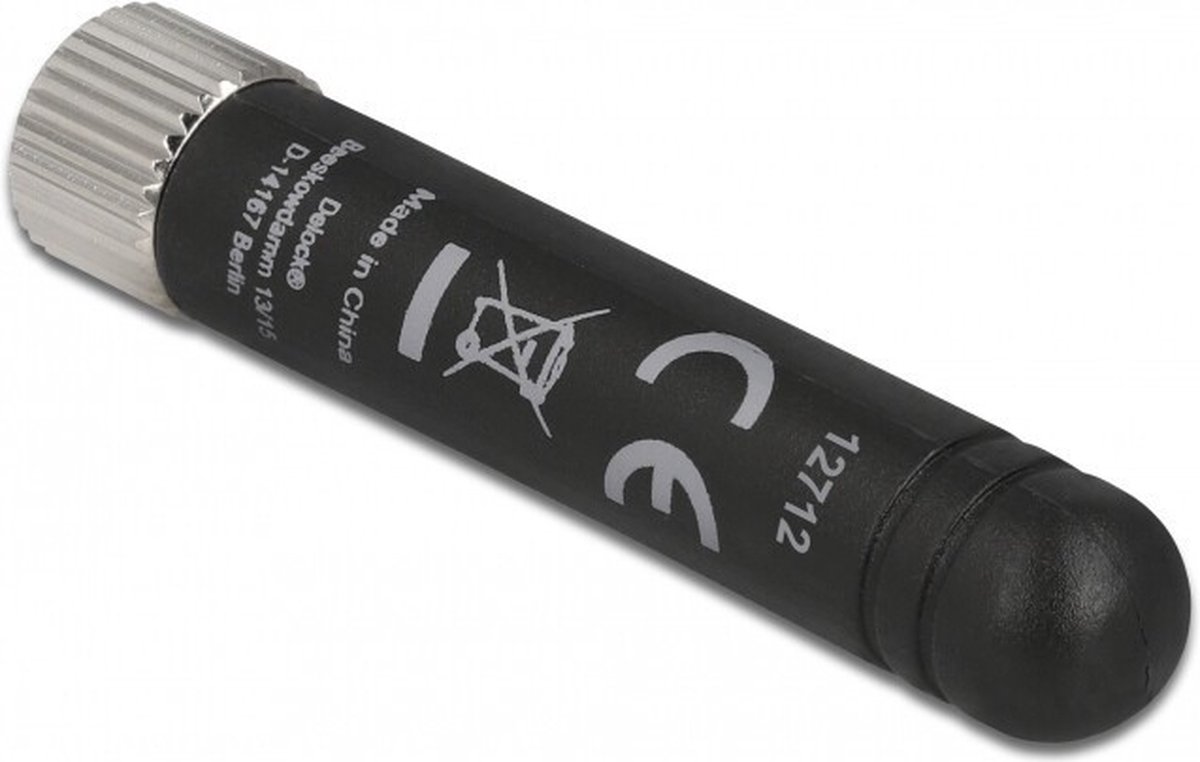ISM 433 MHz antenne SMA -plug -0,5 dbi omnidirectioneel flexibel zwart