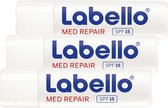Labello Med Repair Lippenbalsem - SPF 15 - 3 x 4,8 gram / 5,5 ml
