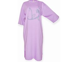 Ibramani Oversized Cat T-Shirt Lilac - Loungewear Dress - Dames T-shirt Jurk - Zomer T-Shirt - Oversized T-Shirt - Premium Katoen - Dames Kleding