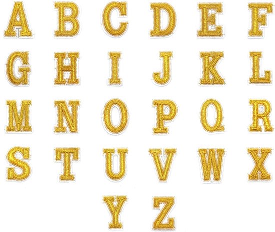 Opstrijkpatch IJzer op kleding A-Z 26 st Rhinestones Letters Patches for Kleding Tassel Geborduurde Applicaties Sticker Strepen Badge DIY Craft Strijkapplicaties (Size : T