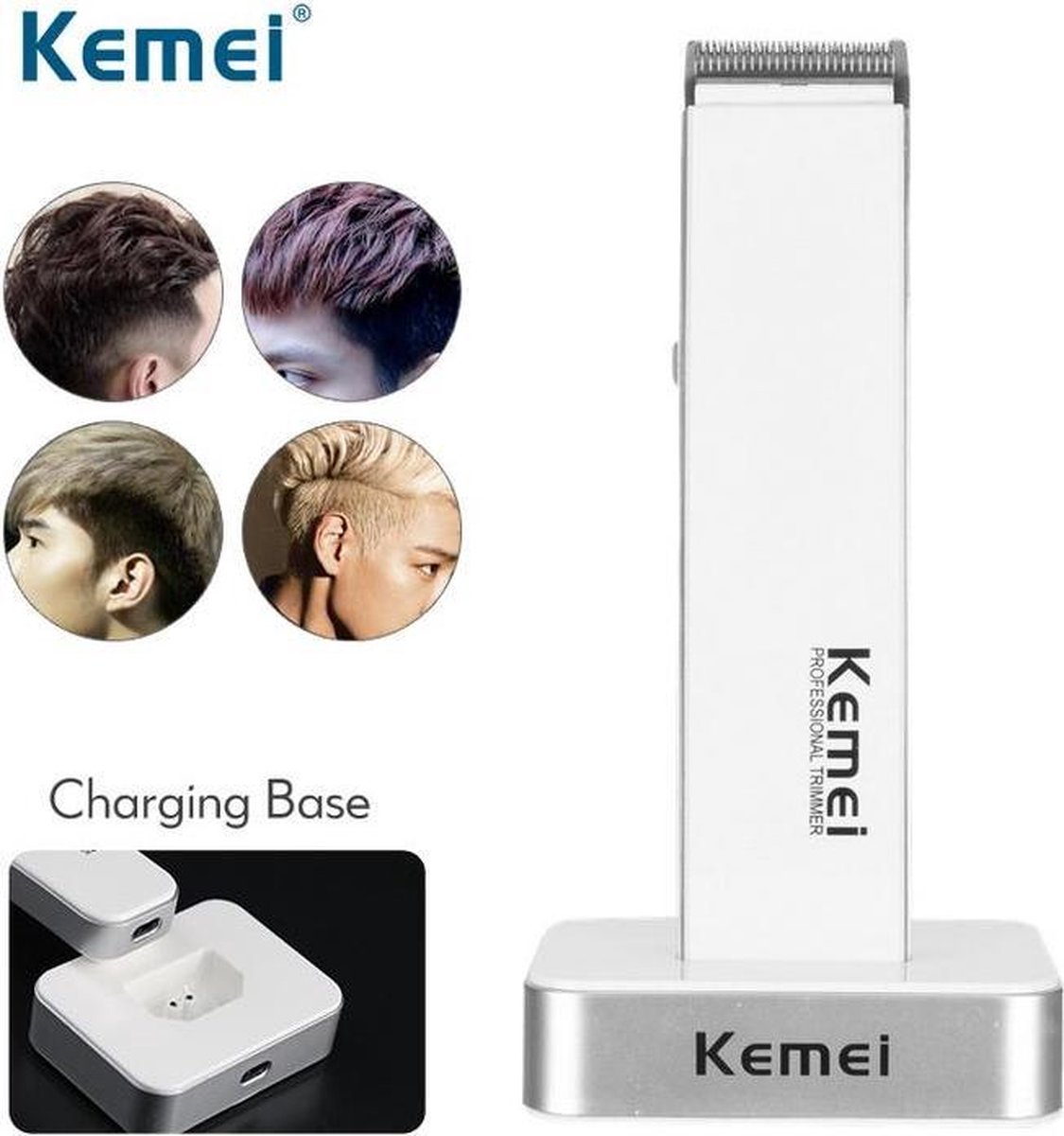 Kemei - Professionele Trimmer - Pro-Line Tondeuse - Hair Clipper - Ideaal voor Baard en Hoofdhaar - Draadloos - KM-619