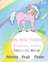 My First Toddler Numbers, Letters Coloring BooK