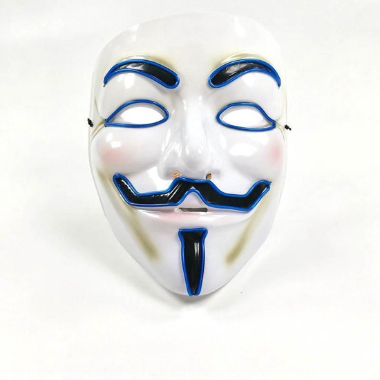 Anonymous Masker met - V for Vendetta Mask - La Casa de Kostuum - Guy... |