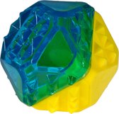 Speelgoed hond cooltoy diamant blauw/geel 7,7cm