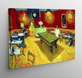 Canvas het nachtcafe - Vincent van Gogh - 70x50cm