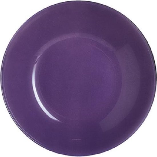 Vaisselle Arty Parme Luminarc - Assiettes Profondes - 20cm - Violet - Verre  - (lot de 6) | bol.com
