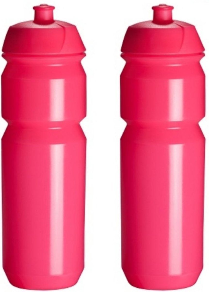 2 x Tacx Shiva Bidon - 750 ml - Flashy Pink Roze - Drinkbus