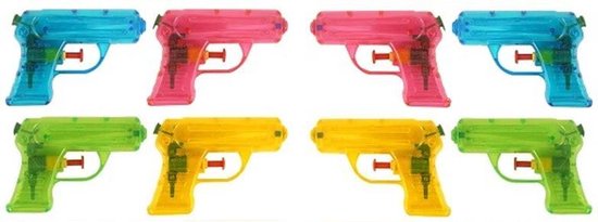 8 mini pistolets à eau, Mini pistolets à eau
