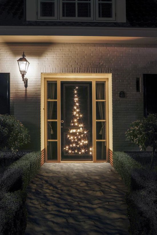 Fairybell - Deurboom Kerstboom - 210CM-60LED - Warm wit met twinkle