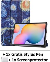 Smart cover book Geschikt voor Samsung Galaxy Tab S6 Lite 10,4 Inch - Van Gogh