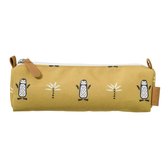 Fresk Etui pinguin - pennenzak - Pinguin - pencil case - geel - 22 x 6 x 7 cm