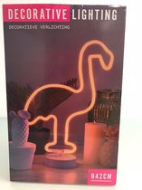 flamingo met roze LED