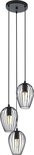 EGLO Newtown Hanglamp - 3 Lichts - Zwart