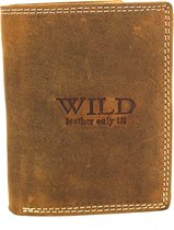 Wild Leather Only !!! Heren Billfold Bruin (TAN)