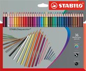 Kleurpotloden STABILO AquaColor - etui 36 aquarellebare kleuren