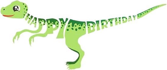 Dinosaurus Slinger - Verjaardag Slinger - Happy Birthday Slinger -  Letterslinger -... | bol.com