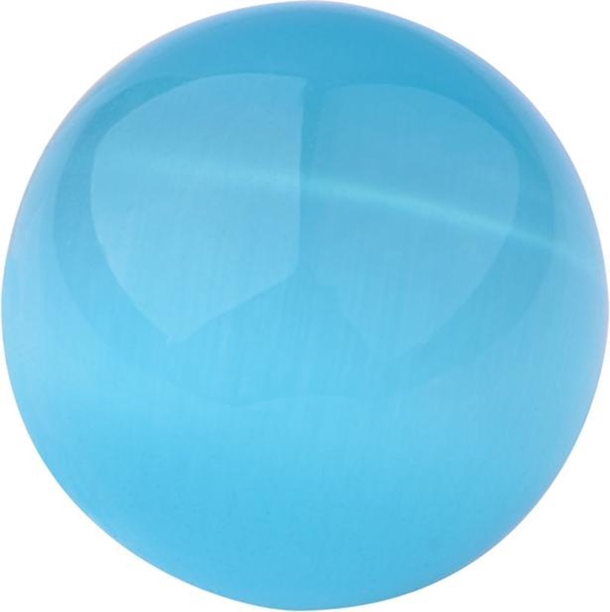 Quiges Verwisselbare Ring Steen Bolletje 12mm - Cateye Baby Blauw - E12RHR009