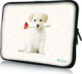 Sleevy 15,6 inch laptophoes klein hondje - laptop sleeve - laptopcover - Sleevy Collectie 250+ designs