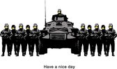 BANKSY Have a Nice Day Canvas Print