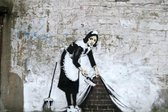 BANKSY Sweeping it Under the Carpet Canvas Print