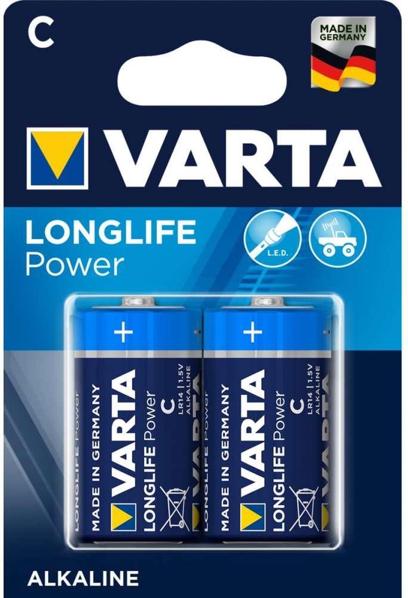 Varta - Longlife Power 2x C-cell Alkaline