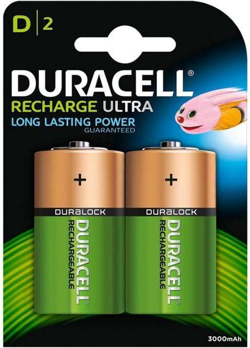 Duracell - Recharge Ultra Accu 2x D-cell 3000 mAh - HR20