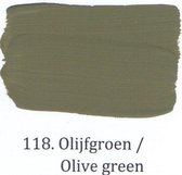 Kalkverf 1 liter l'Authentique 118 olijfgroen