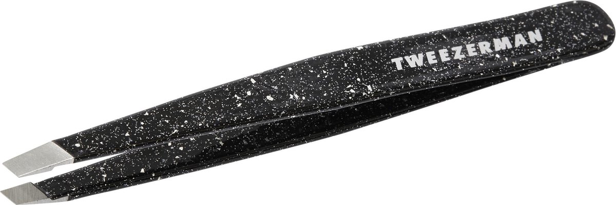 Tweezerman Studio Line Slant Tweezer 40th Anniversary – Wenkbrauw Pincet - Professioneel Precisie Pincet Met Schuine Punt – Voor Epileren En Haartjes Verwijderen – Geschikt Voor Fijne En Stugge Haren - Epileer Pincet Voor Wenkbrauwen