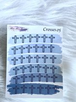 Mimi Mira Creations Functional Planner Stickers Crosses 005